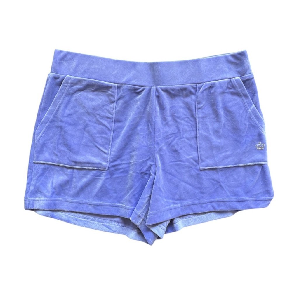 NWT Juicy Couture Large Velour purple Shorts With Pockets